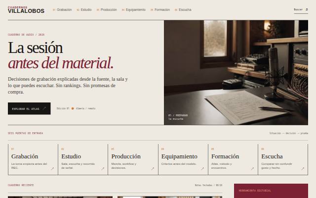 Homepage of studio-villalobos.com