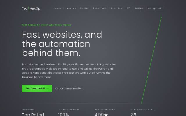 Homepage of technerdxp.com