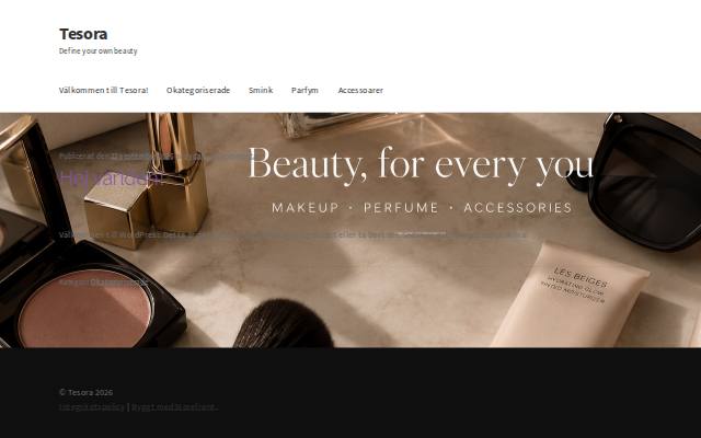 Homepage of tesora.info