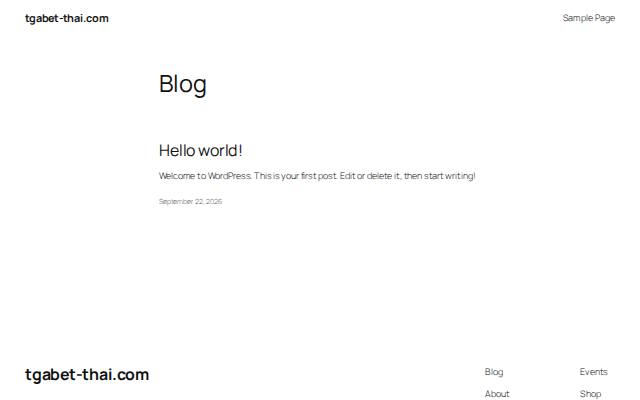 Homepage of tgabet-thai.com