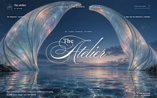 Homepage of theateliersf.com