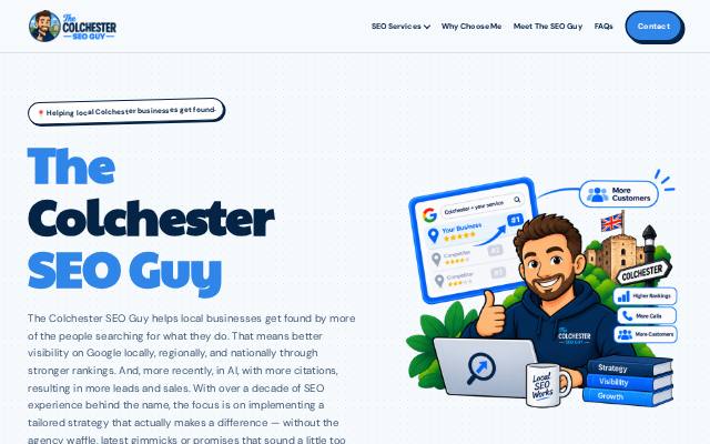 Homepage of thecolchesterseoguy.co.uk