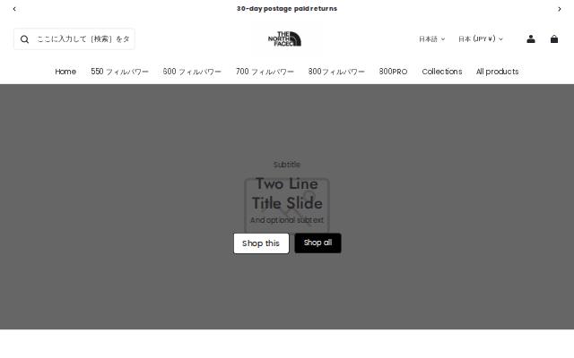 Homepage of thenorthfacec.com