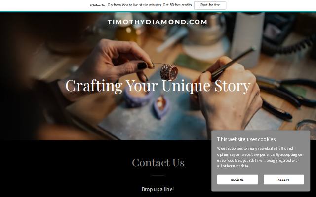 Homepage of timothydiamond.com