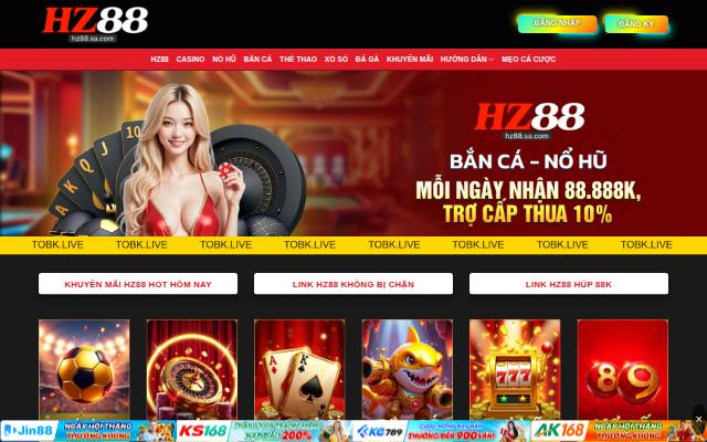 Homepage of tobk.live