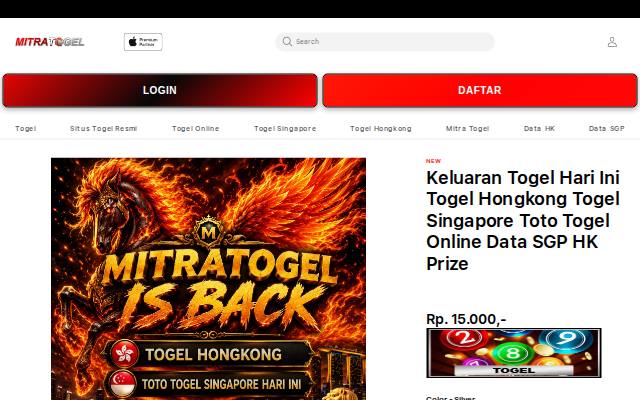 Homepage of togel-togelhk.com
