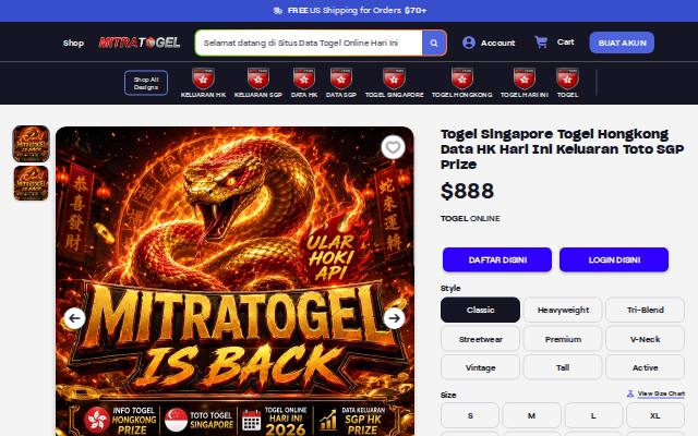 Homepage of togel-togelsgp.com