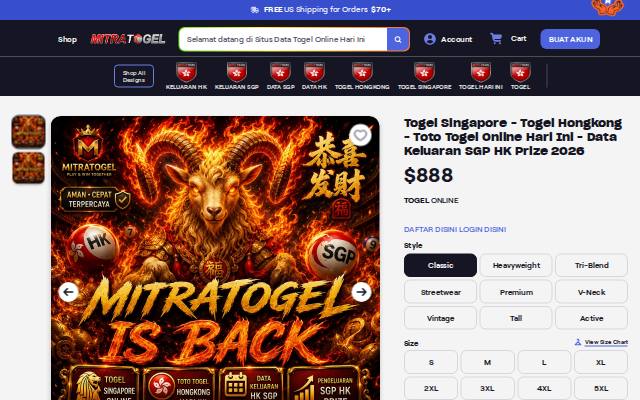 Homepage of togel-togelsingapore.com