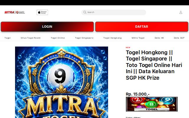 Homepage of togel4dsgphk.com