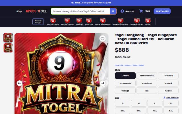 Homepage of togelrs.com