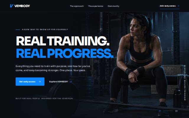 Homepage of vembody.com