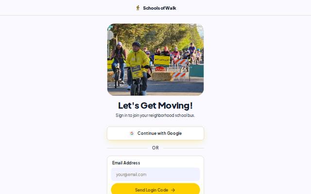 Homepage of walknroll.app