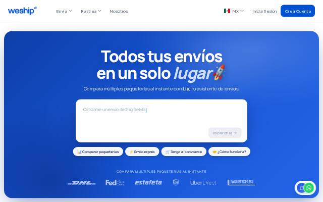 Homepage of weshipventas.com