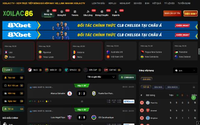 Homepage of xoilacvaa.tv
