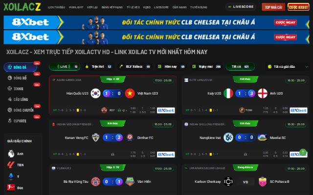 Homepage of xoilaczba.tv