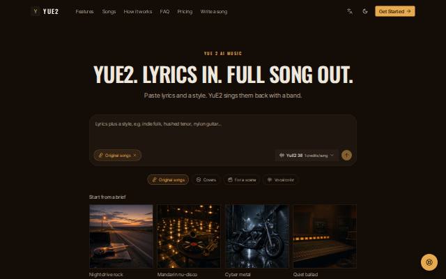 Homepage of yue2ai.org