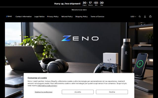 Homepage of zenoloom.com